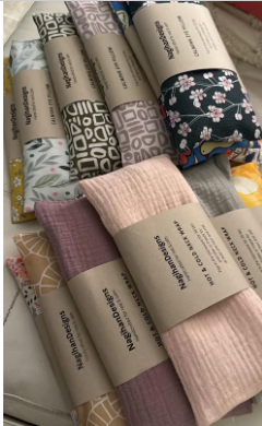 Flaxseed Eye Pillows – Set of 20 Random Fabrics (Wholesale Bundle)
