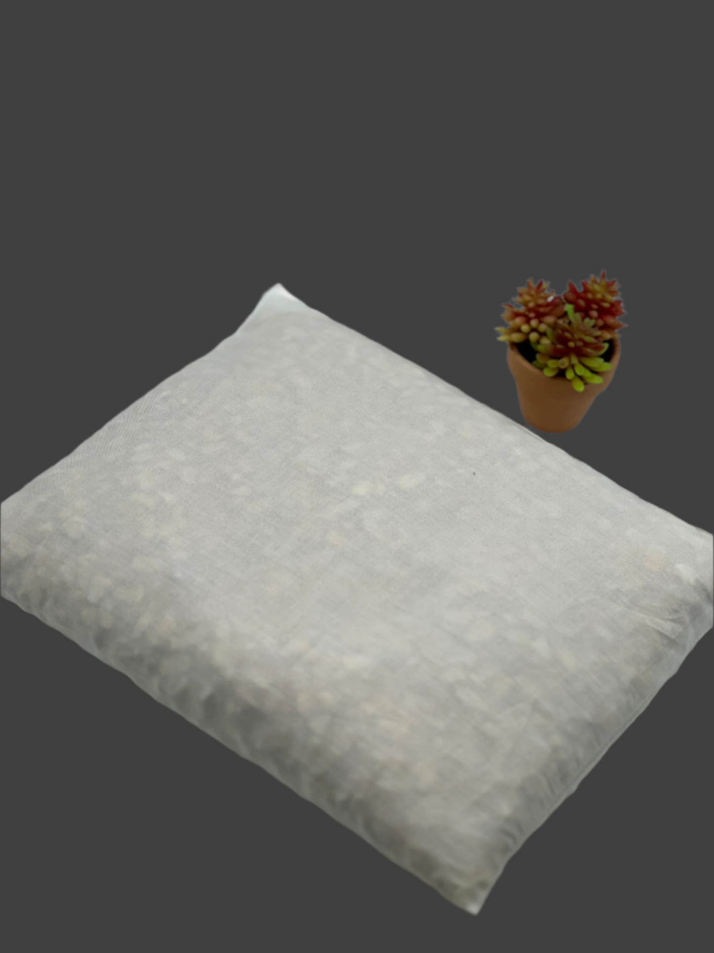 Corn heating pad insert with out the cover on a gray background