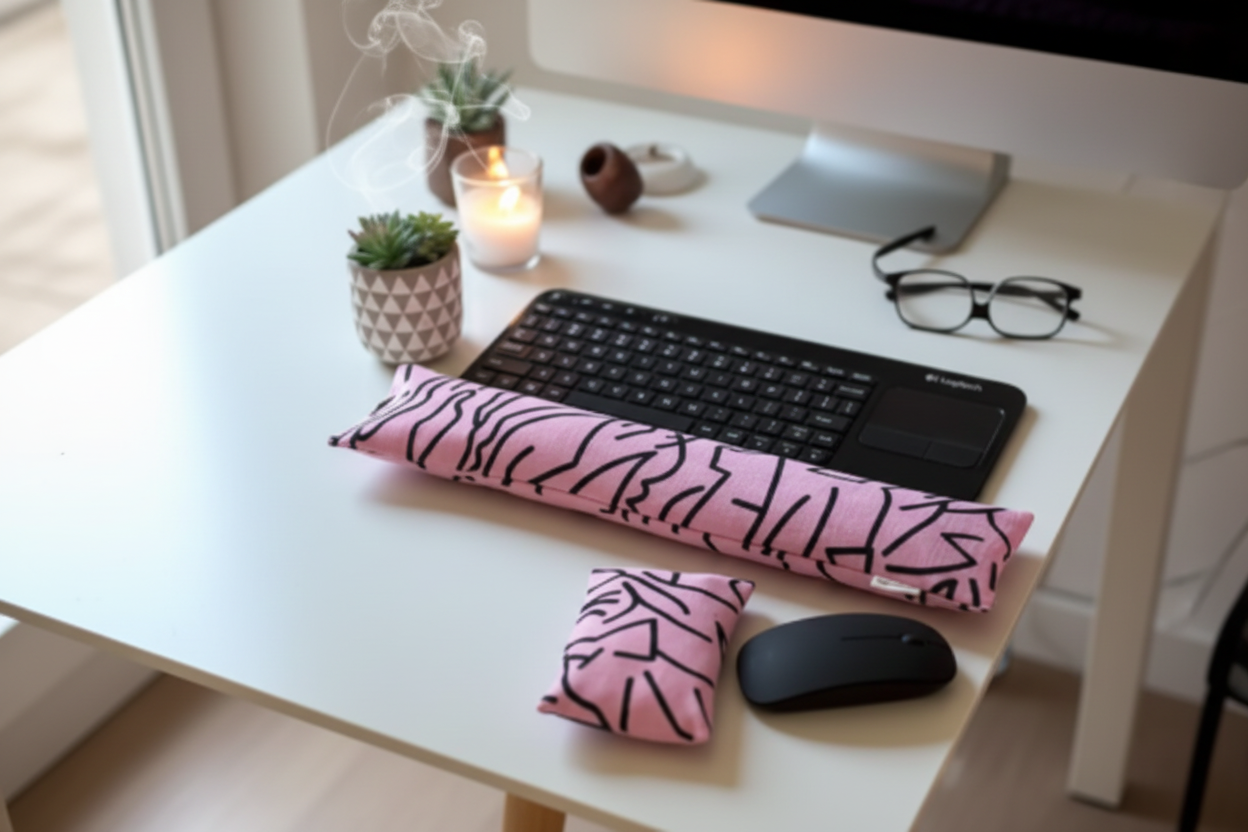 Handmade Wrist Rest Set – Keyboard & Mouse | Multiple Fabrics