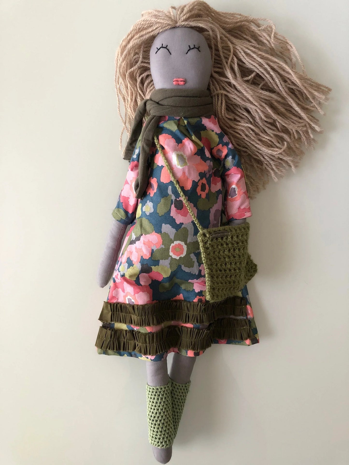 Handmade Doll 22 inches Textile Doll - NagihanDesigns