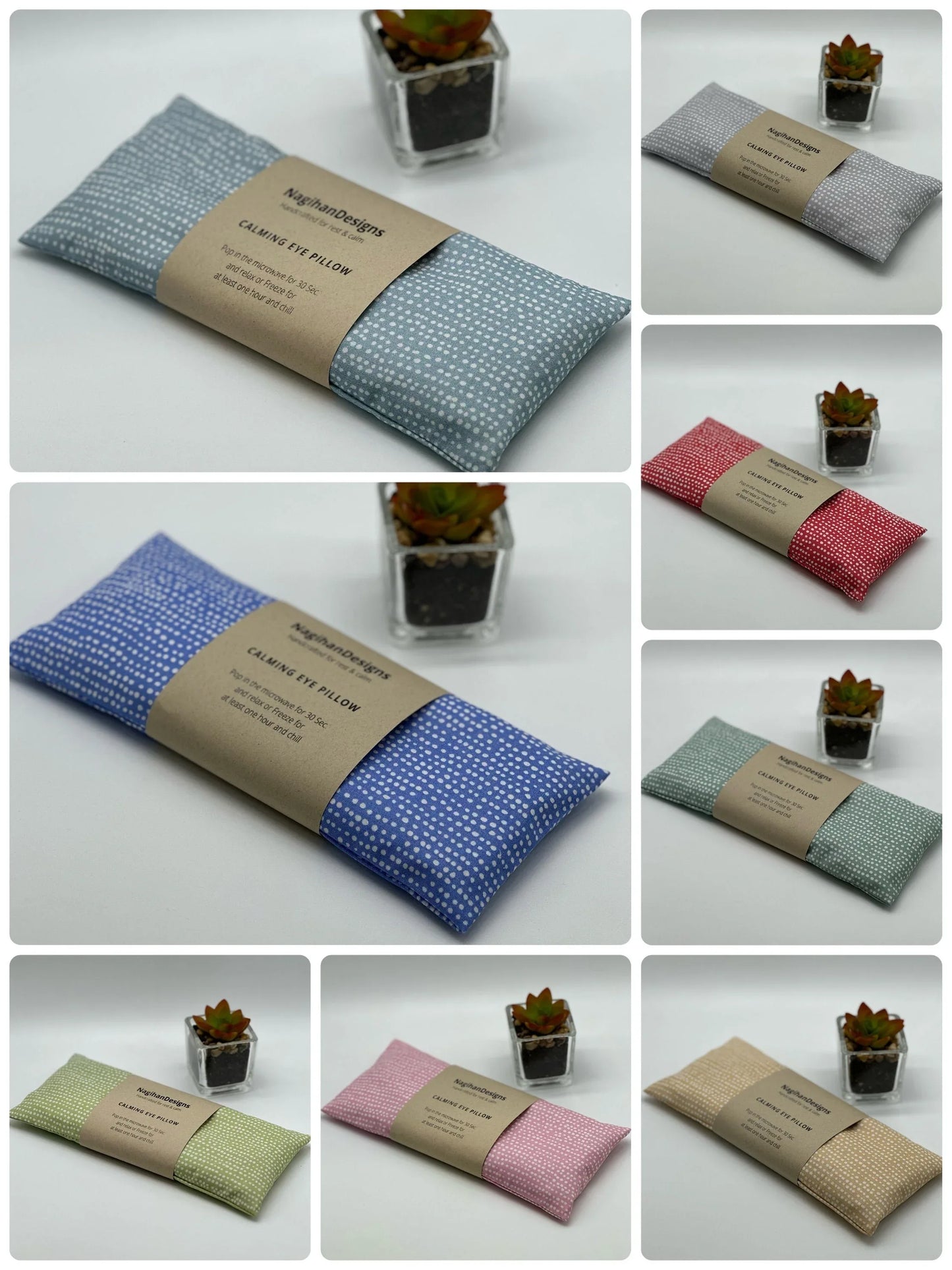Calming Flaxseed Eye Pillow - NagihanDesigns