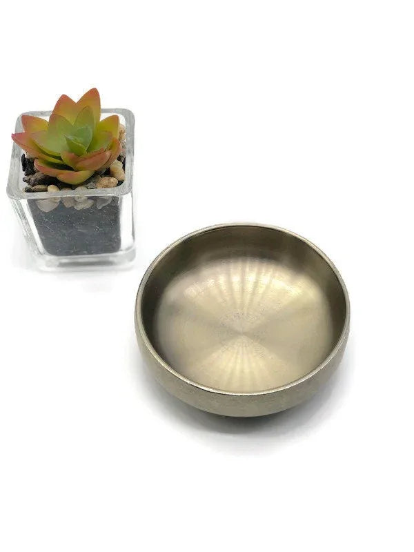 Vintage Look Metal Ring Dish, College Dorm Gift, Housewarming Gift, Bridesmaid Gift, Small Gift, Stocking Stuffers, Add on for Gift Box - NagihanDesigns
