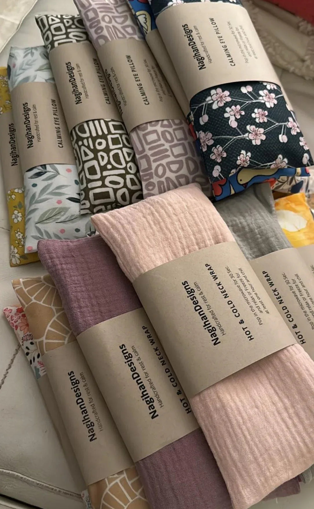 Flaxseed Eye Pillows - NagihanDesigns