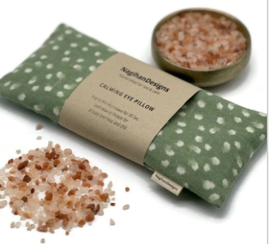 Eye Pillow – Sage Green Speckle Cotton | Choose Your Filling