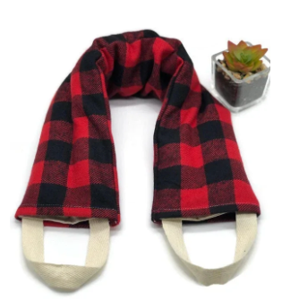 Flaxseed Neck Wrap – Red Buffalo Plaid Flannel