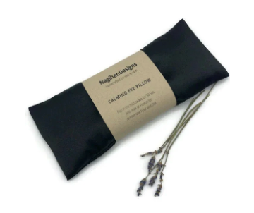 Eye Pillow – Black Satin | Choose Your Filling