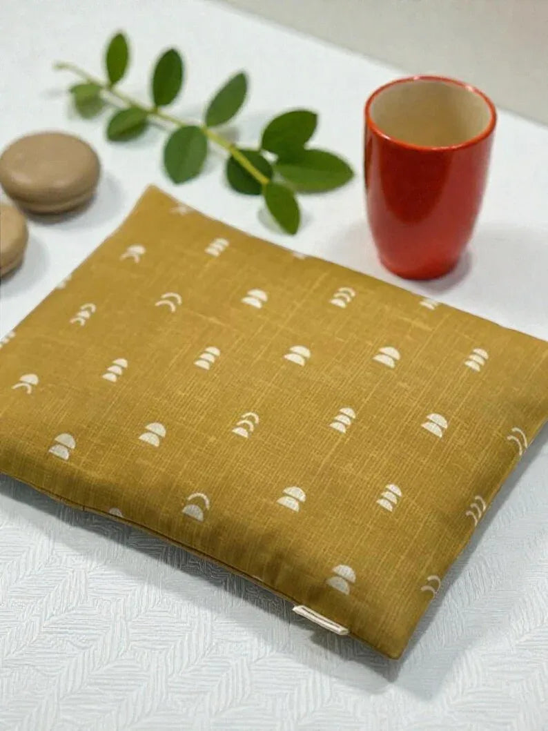 Large Therapeutic Corn Bag Heating Pad – Washable Cotton Hot & Cold Pack (9” x 11”) - NagihanDesigns