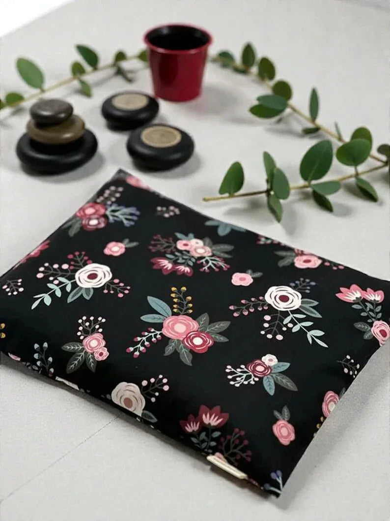 Large Therapeutic Corn Bag Heating Pad – Washable Cotton Hot & Cold Pack (9” x 11”) - NagihanDesigns