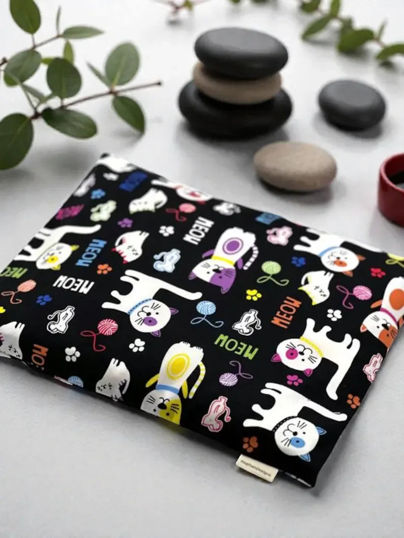 Microwaveable Corn Heating Pad – Reusable Washable Cotton Hot & Cold Therapy Bag - NagihanDesigns