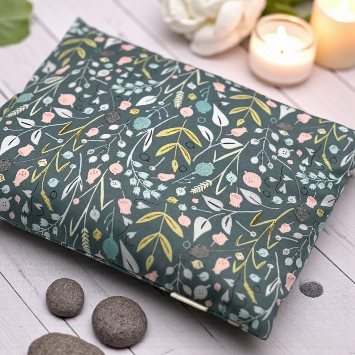 Therapeutic Heating or Cooling Pad with Washable Cover 9"x11" Reusable Hot Cold Pack - NagihanDesigns
