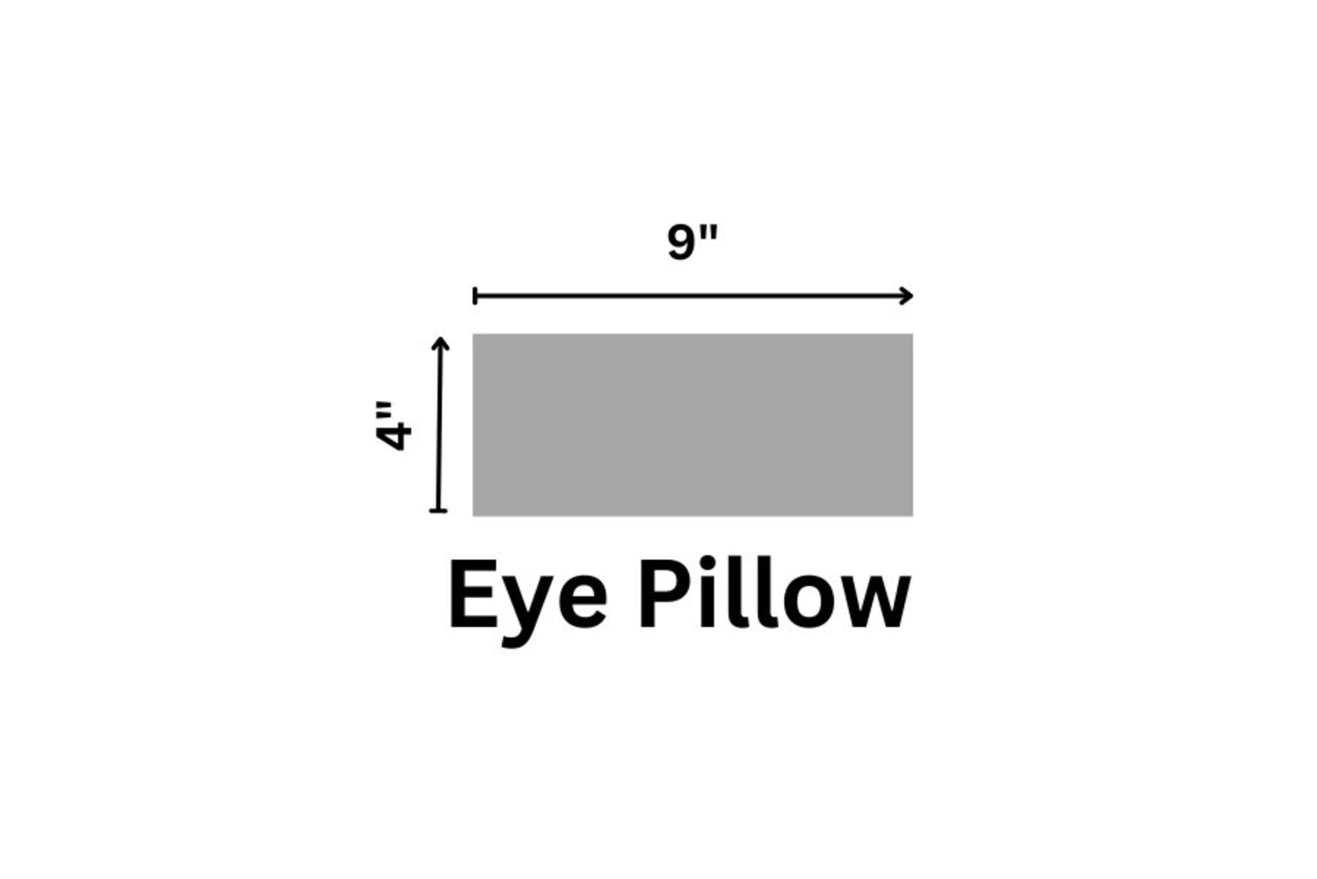 Calming Eye Pillow – Gray Botanical Sprig Cotton | Flaxseed & Himalayan Salt | Lavender, Eucalyptus or No Scent | Washable Cover
