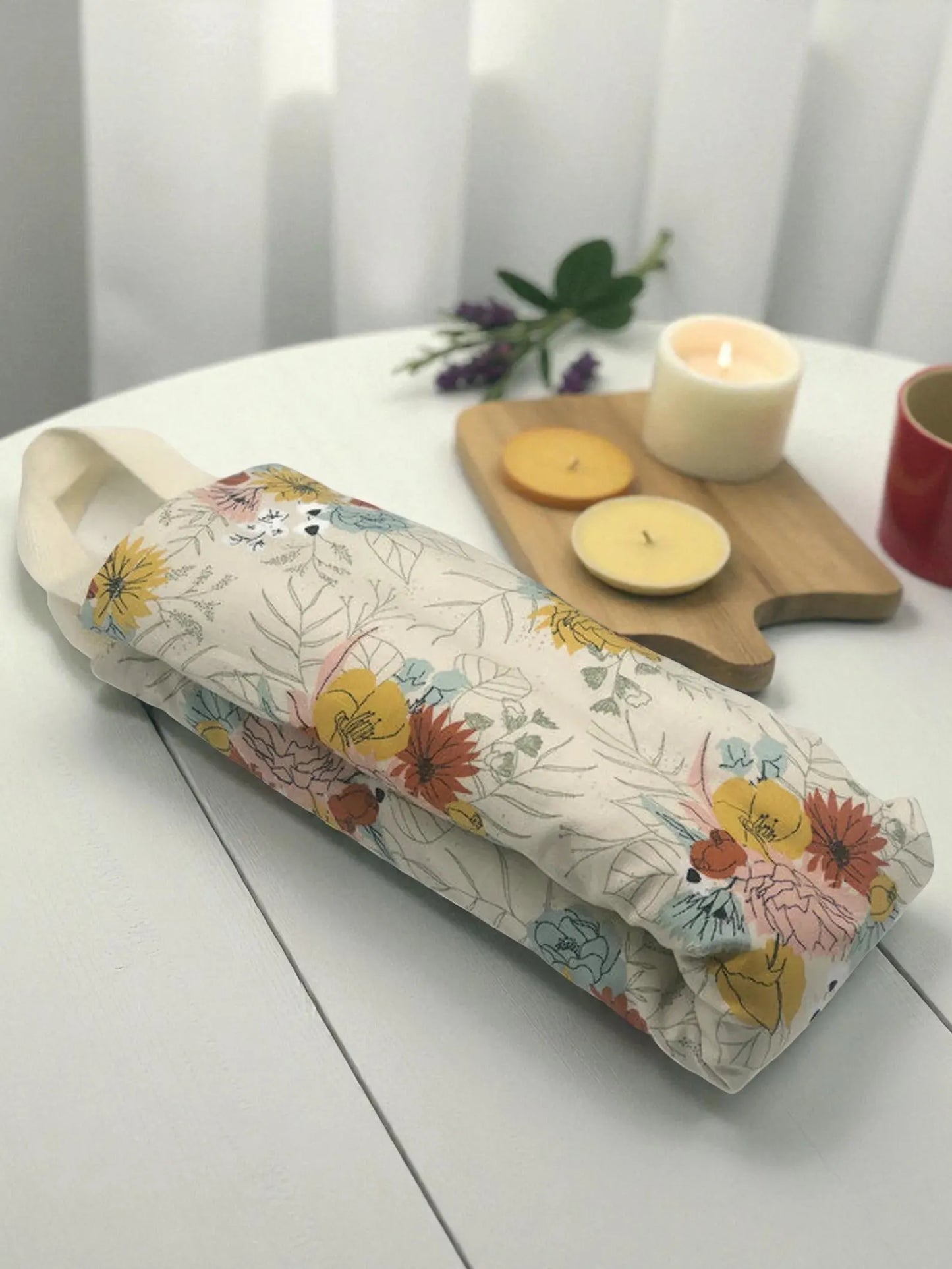 Flaxseed Neck Wrap – Autumn Botanical Cotton