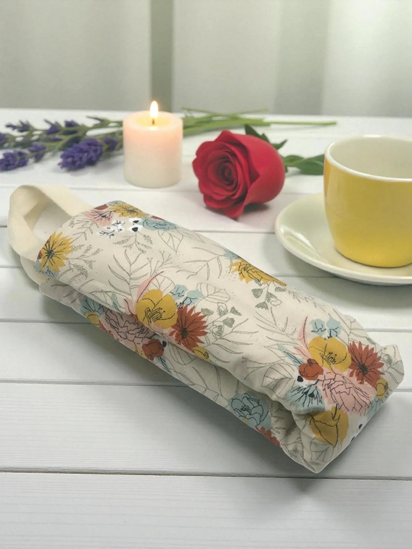 Flaxseed Neck Wrap – Autumn Botanical Cotton