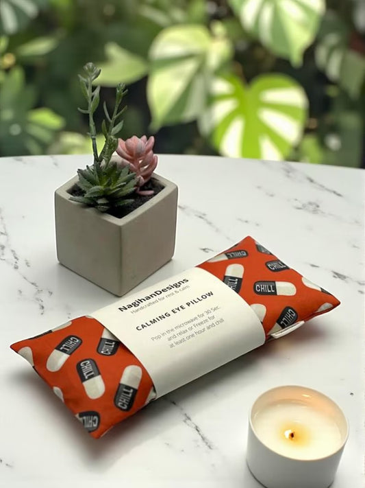 Eye Pillow – Red Chill Pill Cotton | Choose Your Filling