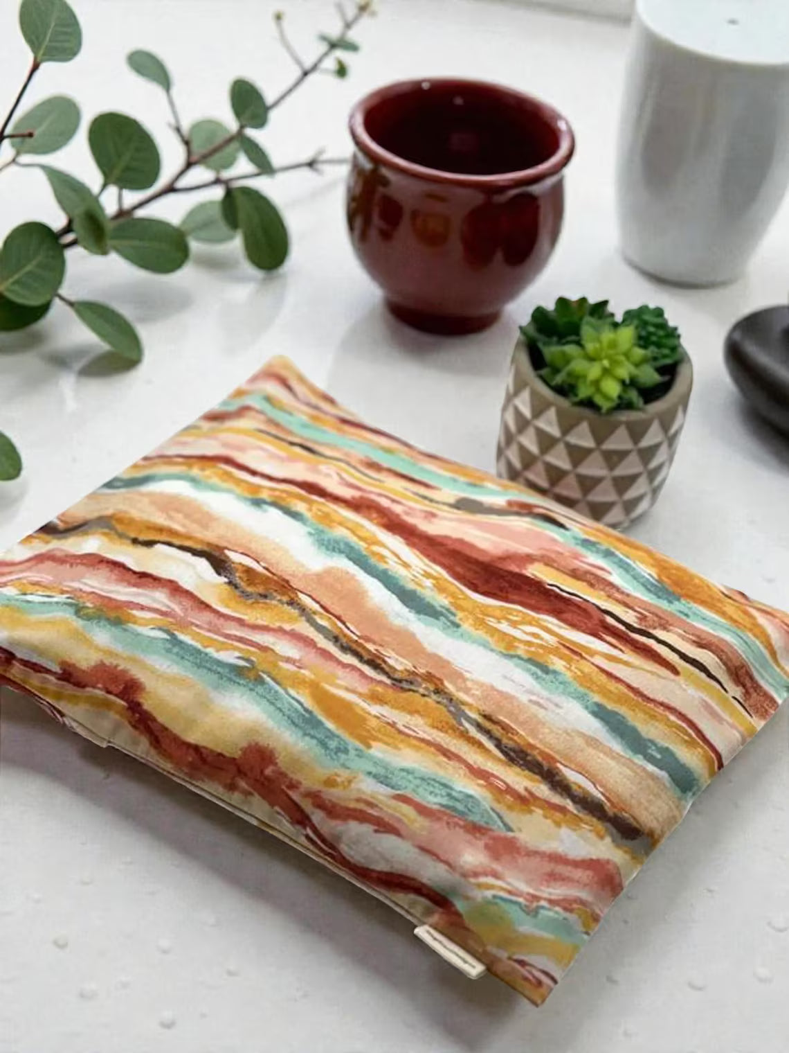 Large Therapeutic Corn Bag Heating Pad – Washable Cotton Hot & Cold Pack (9” x 11”) - NagihanDesigns